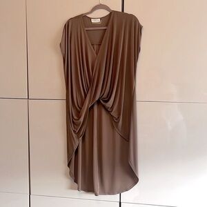 Asymmetrical Brown Tunic. Size M